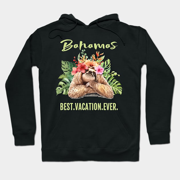 Bahamas Best Vacation Ever Souvenir Gift Hoodie by grendelfly73